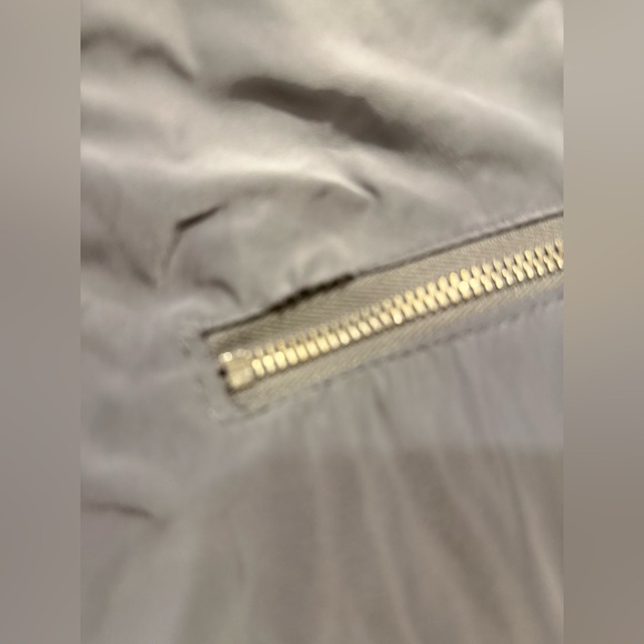 Karl Mommoo Italy Nylon Moto Jacket Gray Lightweight Biker Unisex Size  XL - Picture 11 of 16